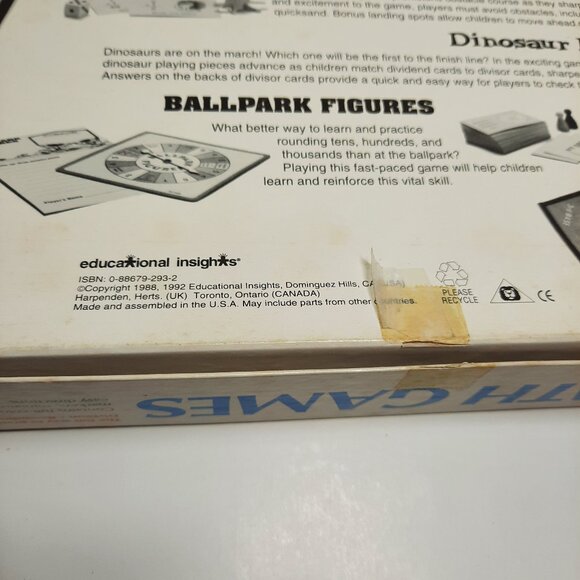 Vintage intermediate math board games Ages 7-12 Multiplication, Division, round - Picture 11 of 13